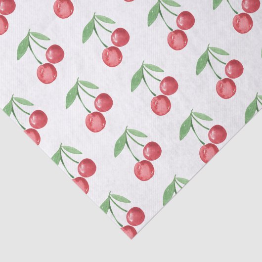Grootmille Waterverf Cherries Tissuepapier (Detail)