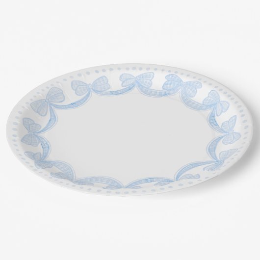 Grootmillenium Waterverf Bows Paper Borden Papieren Bordje (Gekanteld)