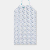 Grootmillennial Blauw Chinees Bruidsdiner Cadeaulabel (Achterkant)
