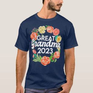 Grootmoeder 2023 cadeau voor zwangerschapsaankondi t-shirt