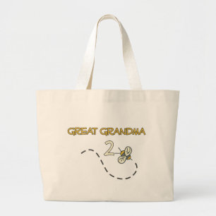Grootmoeder 2 bij grote tote bag
