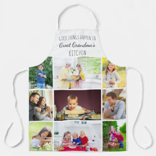 Grootmoeder 9 Photo Collage Kitchen Quote Schort