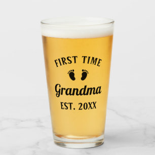 Grootmoeder Abuela Nonna Grammy First Time Grandma Glas