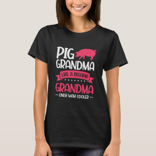 Grootmoeder als een gewone weg t-shirt