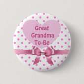 Grootmoeder Baby shower Button (Voorkant)