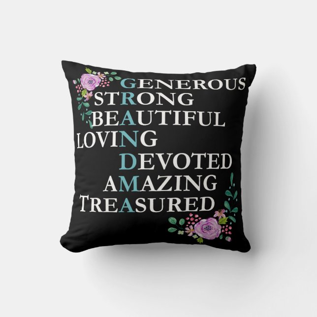 Grootmoeder beste cadeau voor grootmoeder Pillow Kussen (Voorkant)