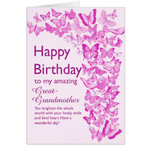 Grootmoeder Birthday Butterflies