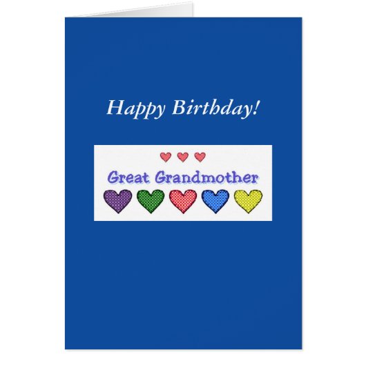 Grootmoeder Birthday GH-kaart (Voorkant)