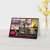 Grootmoeder Birthday - persoonlijke fotokaart Kaart (Gele Bloem)