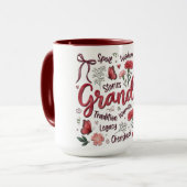 Grootmoeder Botanische Coquette Mok (Voorkant links)