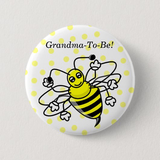 Grootmoeder Button Bumble Bee (Voorkant)