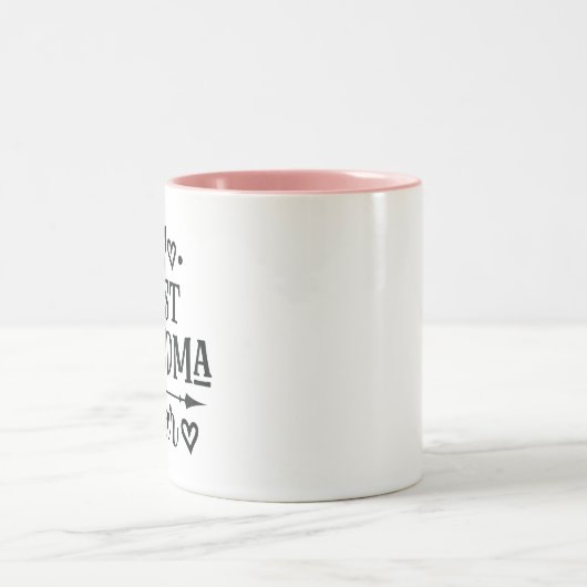 Grootmoeder cadeau voor grootmoeder tweekleurige koffiemok (Center)