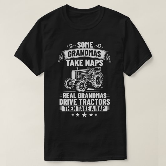 Grootmoeder citeert de Traceur van het Boerderij v T-shirt (Design voorkant)