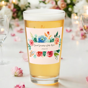 Grootmoeder De Bruid Roze Glas Cup