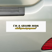 Grootmoeder design bumpersticker (Op auto)