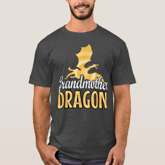 Grootmoeder Dragon Lover Moederdag T-Shirt