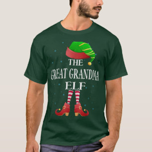 Grootmoeder Elf Matching Family Funny Grandma Ch T-shirt