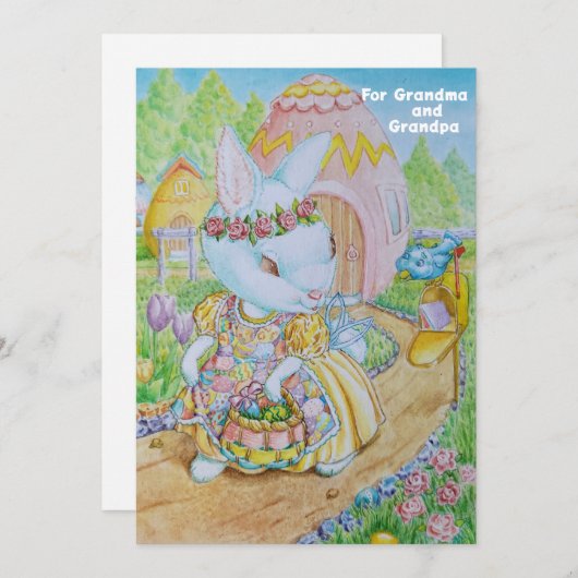 Grootmoeder en grootvaders gepersonaliseerde Kaart (Voorkant / Achterkant)