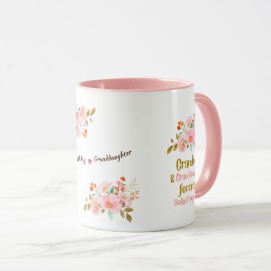 Grootmoeder en kleindochter Forever Linked Mok (Voorkant rechts)