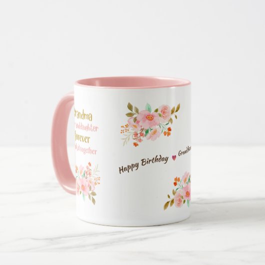 Grootmoeder en kleindochter Forever Linked Mok (Voorkant links)