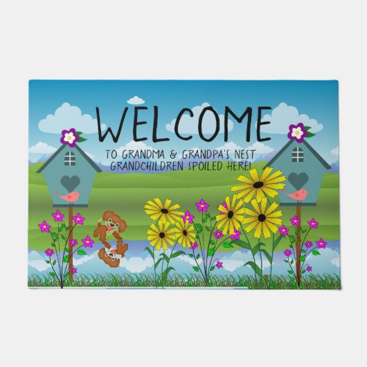 Grootmoeder en opa's nesten deurmat (Voorkant)