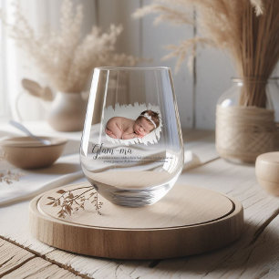 Grootmoeder Foto Glam-ma Wijnglas Zonder Voet