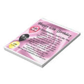 Grootmoeder gedicht - 65e verjaardag notitieblok (Gedraaid)