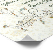 Grootmoeder gedicht met vogels poster (Hoek)