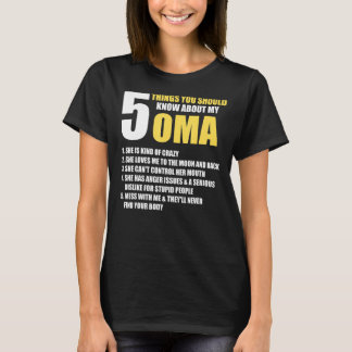 Grootmoeder Grootouder Definitie Moeder Vijf Oma L T-shirt