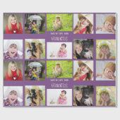 Grootmoeder grootvader PHOTO Collage Gift Cadeaupapier (Vlak)