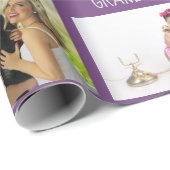 Grootmoeder grootvader PHOTO Collage Gift Cadeaupapier (Rol Hoek)