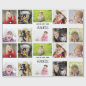 Grootmoeder grootvader PHOTO Collage Gift Cadeaupapier (Vlak)