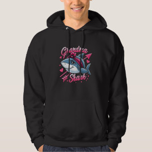 Grootmoeder Haai Grappige Haai Overeenkomstige Fam Hoodie