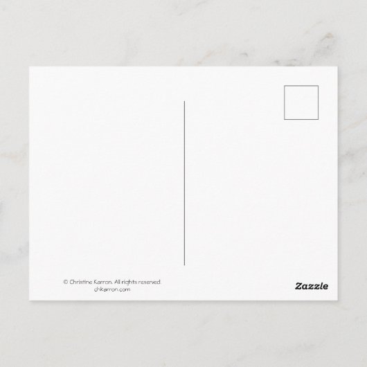 Grootmoeder met kleindochter Briefkaart elven (Achterkant)