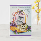  Grootmoeder Moederdag Kaart (Gele Bloem)