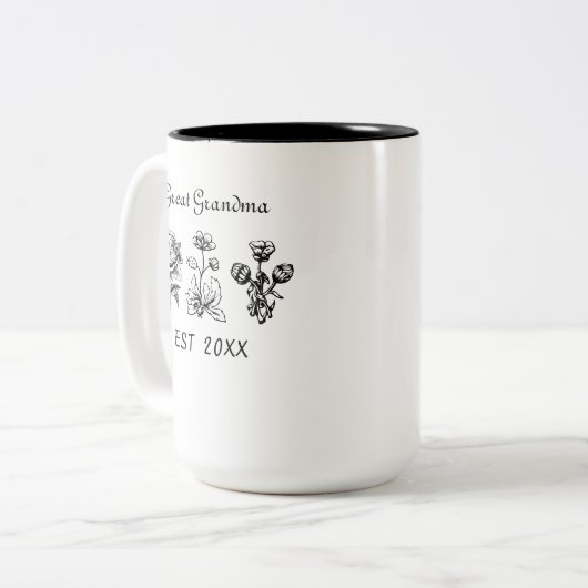 Grootmoeder Mok, gepromoot naar grootmoeder Tweekleurige Koffiemok (Voorkant links)