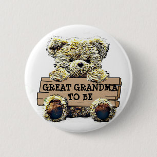 Grootmoeder om Baby shower Button te zijn