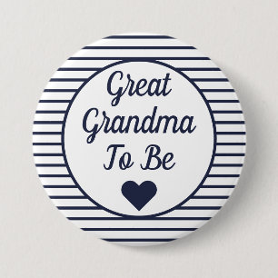 Grootmoeder om Baby shower Button te zijn
