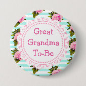Grootmoeder om Baby shower Button te zijn (Voorkant)