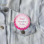 Grootmoeder om Baby shower Button te zijn (In situ)