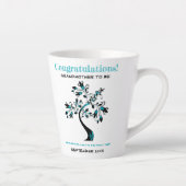 Grootmoeder om een blauwe Florentijnse boom te zij Latte Mok (Rechts)