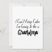 grootmoeder om naar grootmoeder te worden gepromoo (Voorkant)