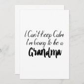 grootmoeder om naar grootmoeder te worden gepromoo (Voorkant / Achterkant)