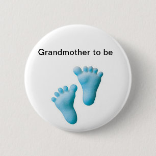 Grootmoeder om te worden ronde button 5,7 cm