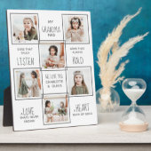 Grootmoeder op maat fotoplaat (Zijkant)