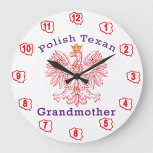 Grootmoeder Poolse Texan Eagle Grote Klok