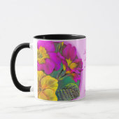 Grootmoeder primula floral fine art gift mok (Links)