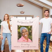 Grootmoeder roze foto fleece deken