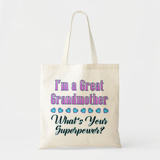 Grootmoeder Superpower Tas (Voorkant)