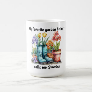 Grootmoeder tuin koffiemok